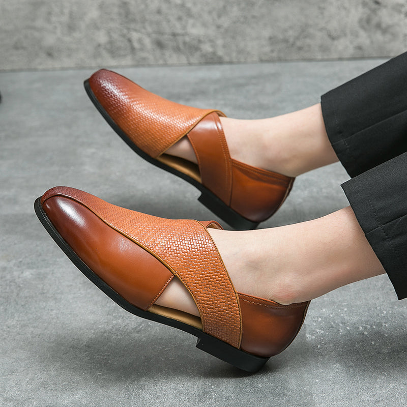 Mocassini in pelle vintage