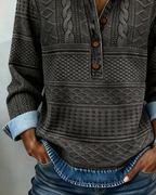 Lorenza™ | Maglia Casual Elegante con Bottoni