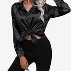 Alvira™ Elegante camicia di seta