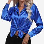 Alvira™ Elegante camicia di seta
