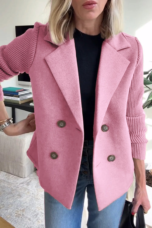 Amelia | Elegante blazer con maniche in maglia