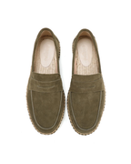 Espadrillas eleganti in pelle scamosciata