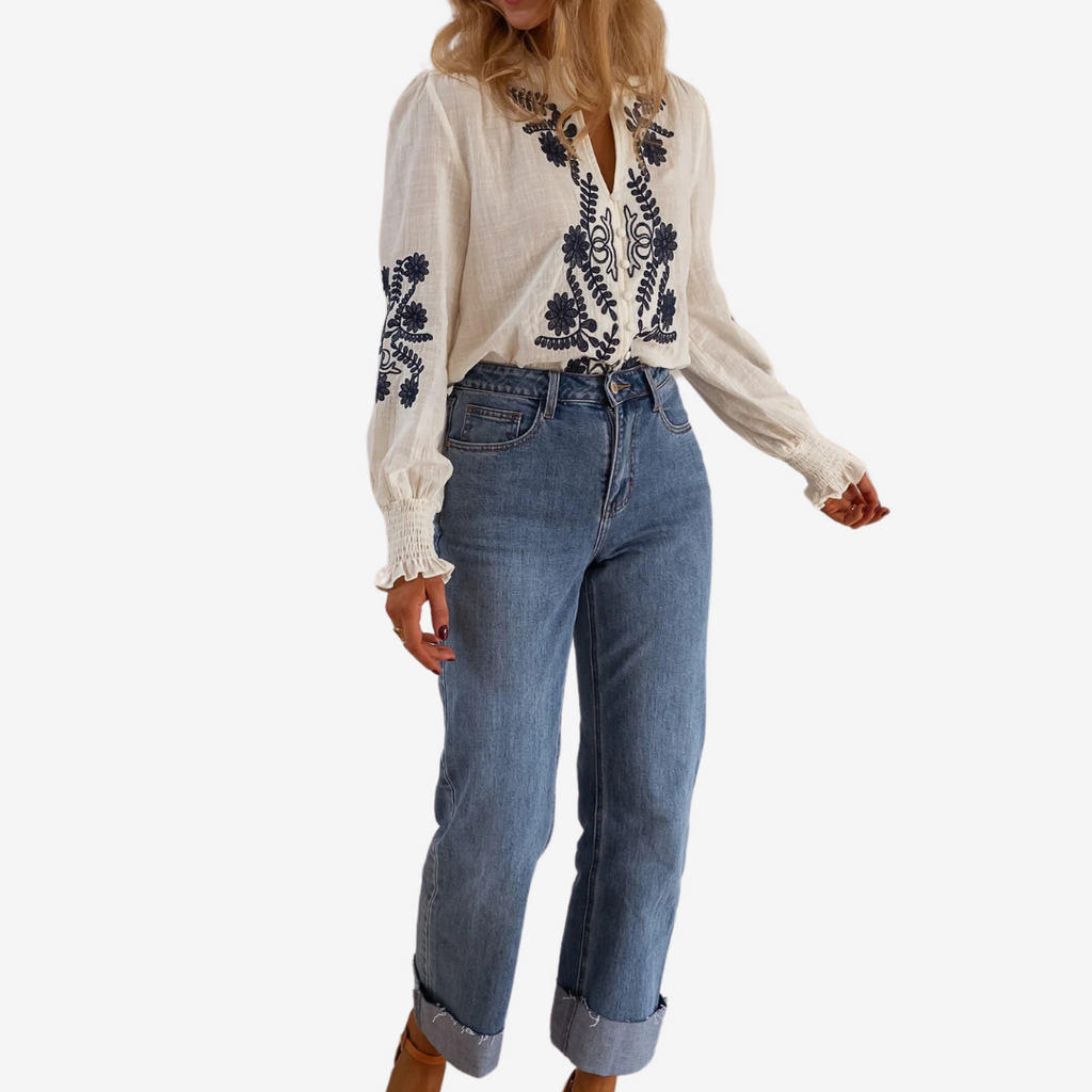 Isaure™ Top ricamato