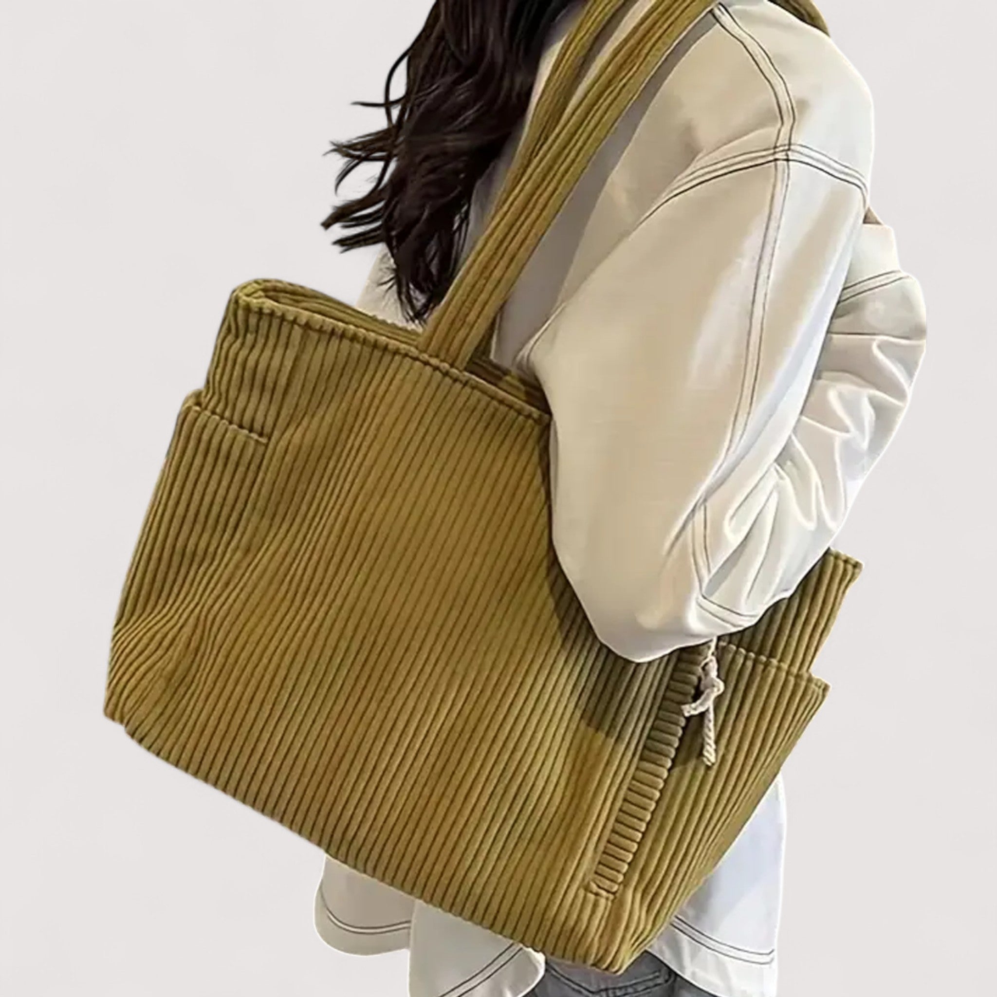 Lauren | Borsa a spalla in velluto a coste