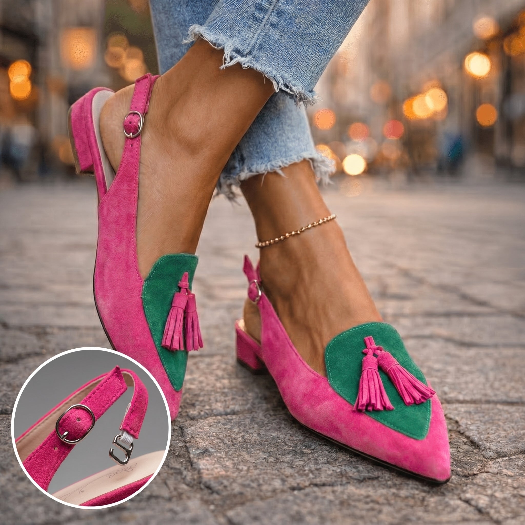 Lorena Sandali con Fasce e Nappine
