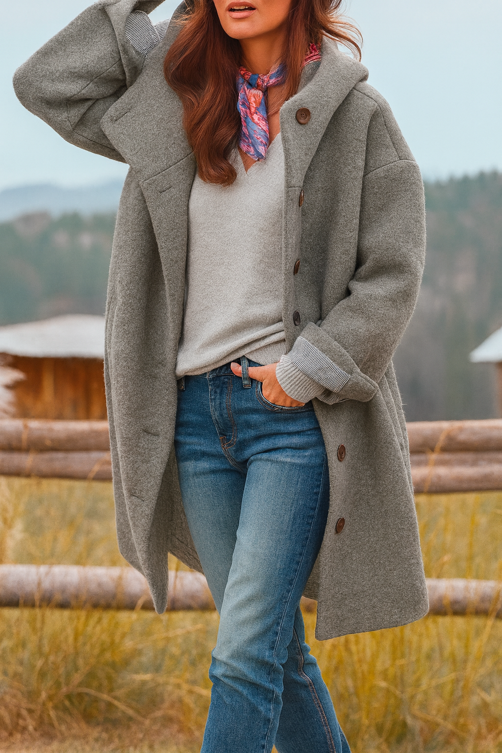 LARA™|GIACCA CON CAPPUCCIO