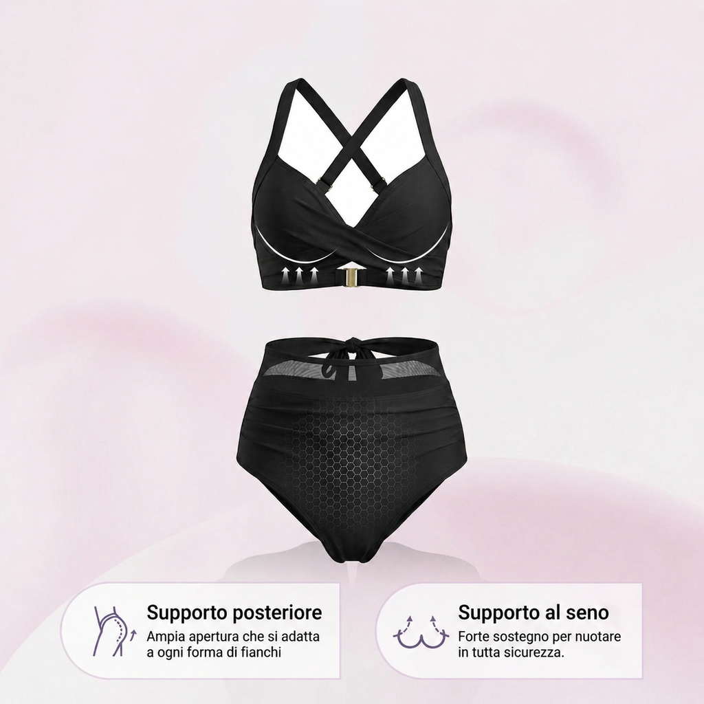 Sabina | Bikini Modellante 2-in-1 a Vita Alta