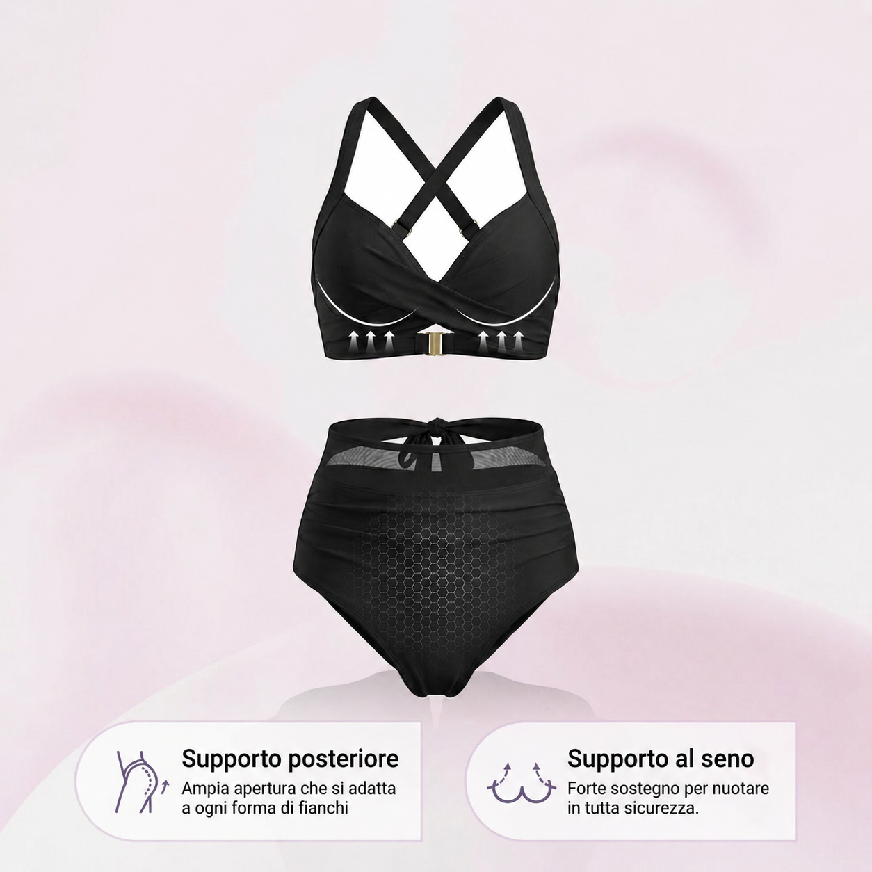 Sabina | Bikini Modellante 2-in-1 a Vita Alta