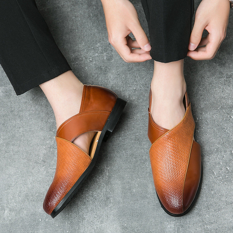 Mocassini in pelle vintage