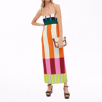 Paloma | Maxi Abito Colorato a Righe