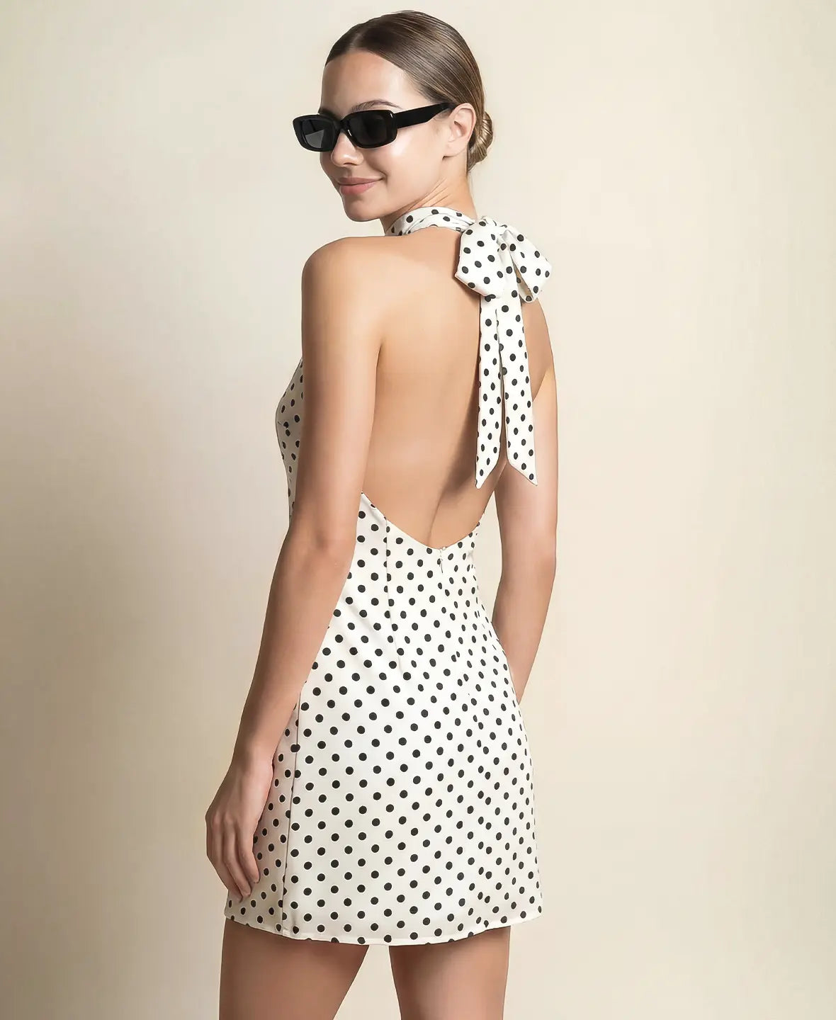 Abito Mini Halter Pois Bella