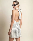 Abito Mini Halter Pois Bella