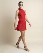 Abito Mini Halter Pois Bella