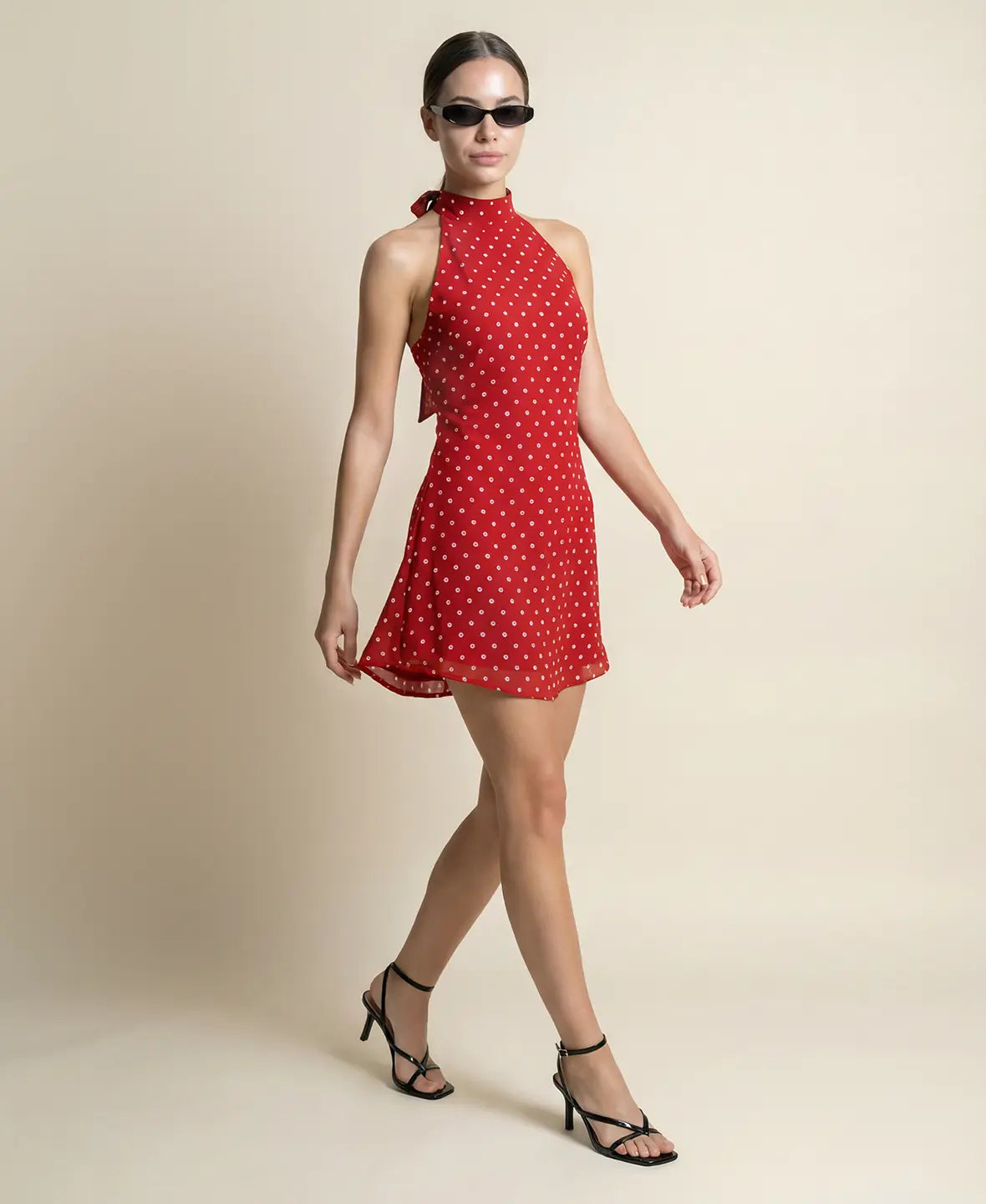 Abito Mini Halter Pois Bella