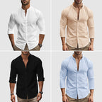 Camicia di lino traspirante
