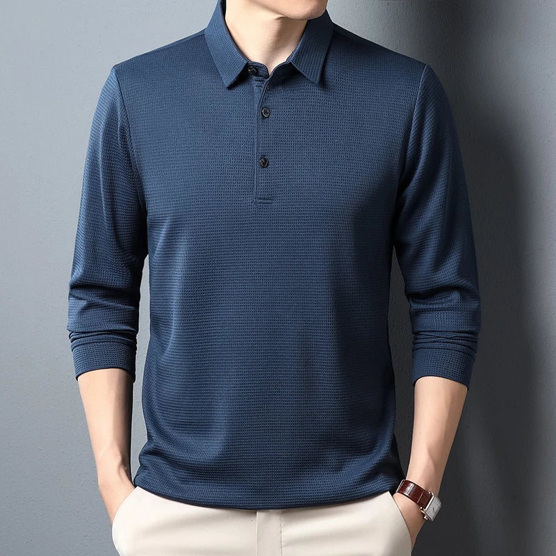 Polo elegante a maniche lunghe