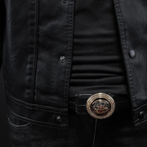 Jorge | Giacca in Pelle Premium Stile Moto