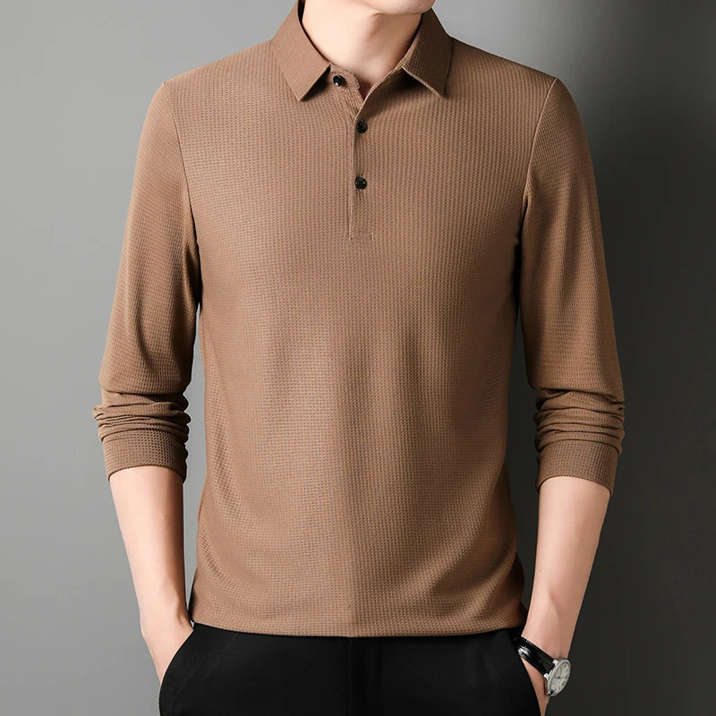 Polo elegante a maniche lunghe