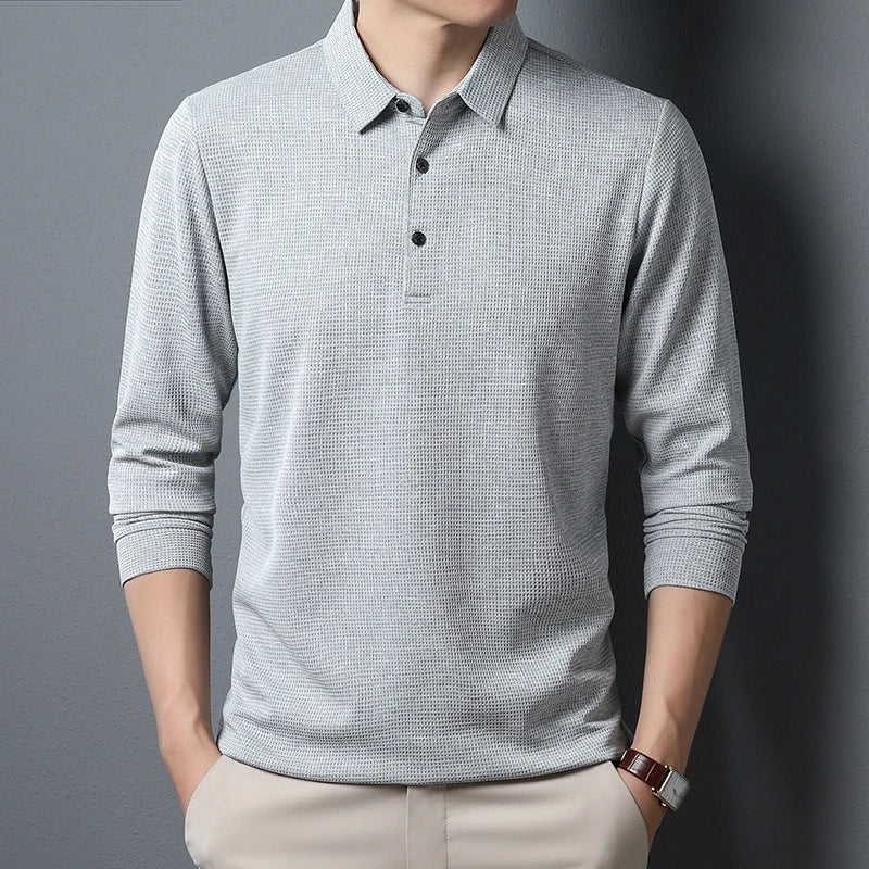 Polo elegante a maniche lunghe
