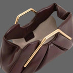 Aideen | Borsa Elegante con Manico Dorato