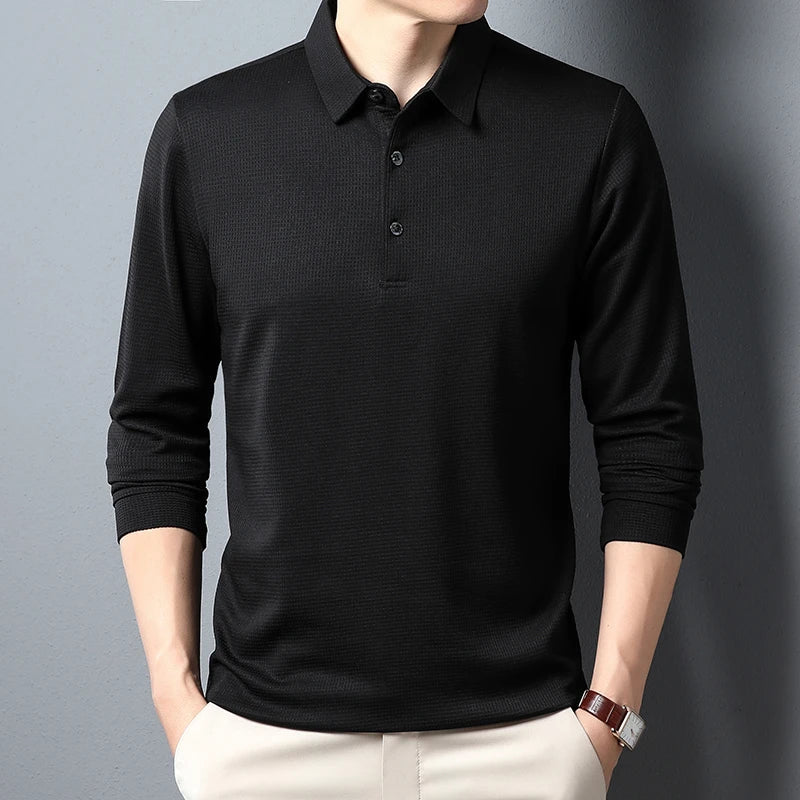 Polo elegante a maniche lunghe