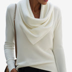 Patricia™ Maglione con collo drappeggiato