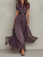 Ashley | Abito lungo in chiffon vintage