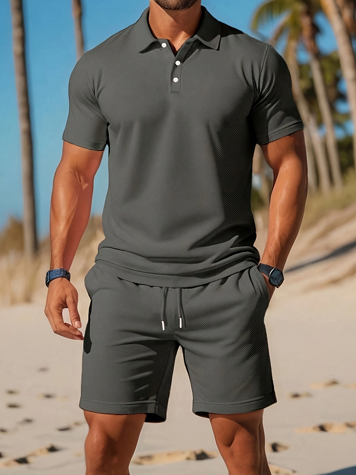 Set Polo e Pantaloni Corti Traspirante