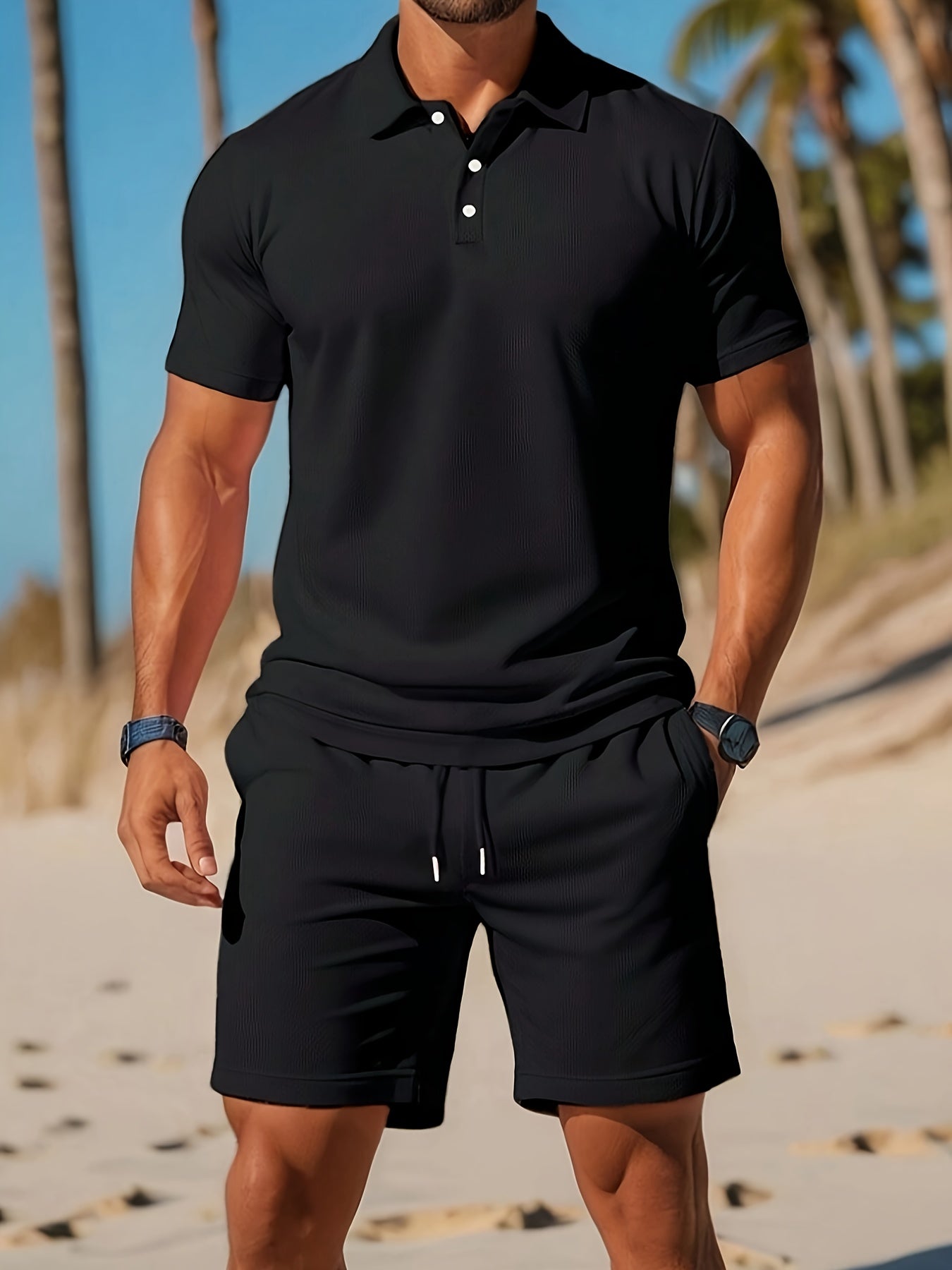Set Polo e Pantaloni Corti Traspirante