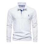 Polo casual a maniche lunghe