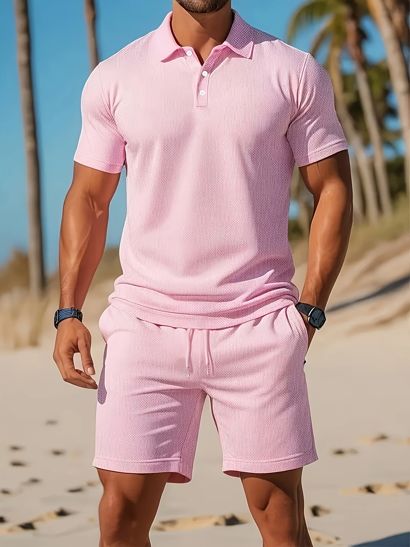 Set Polo e Pantaloni Corti Traspirante