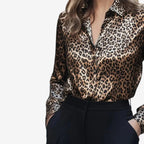 Mylene™ Blusa di lusso con stampa leopardata