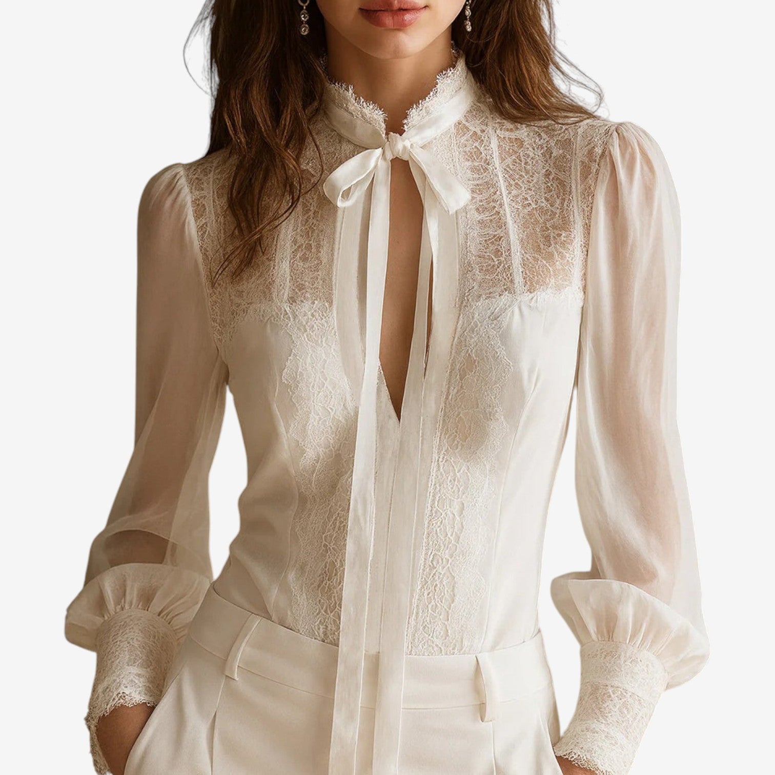 Tetyana™ Blusa elegante velata