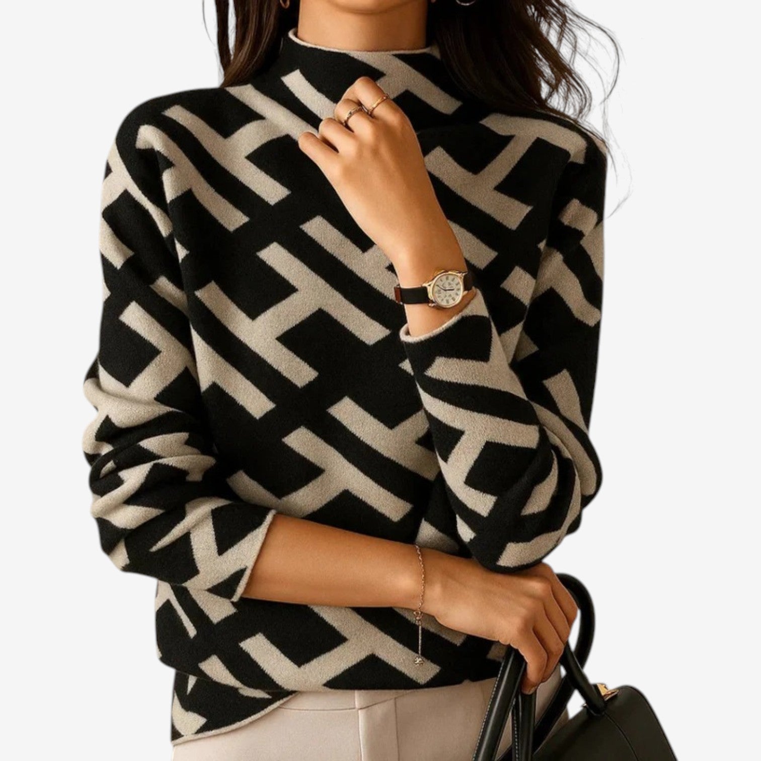 Rossi™ Maglione geometrico